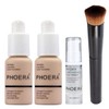 Phoera Foundation Full Coverage Makeup Set - Contains 2 Nude