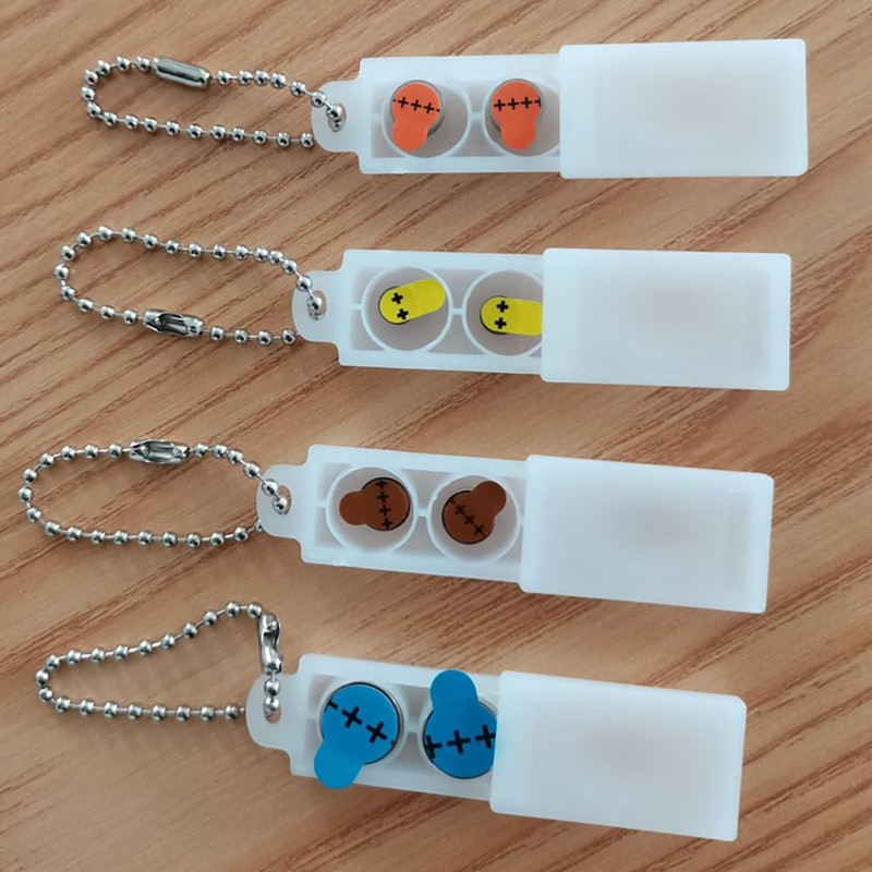 ccHuDE 5 Pcs Hearing Aid Battery Cases Plastic Button Battery