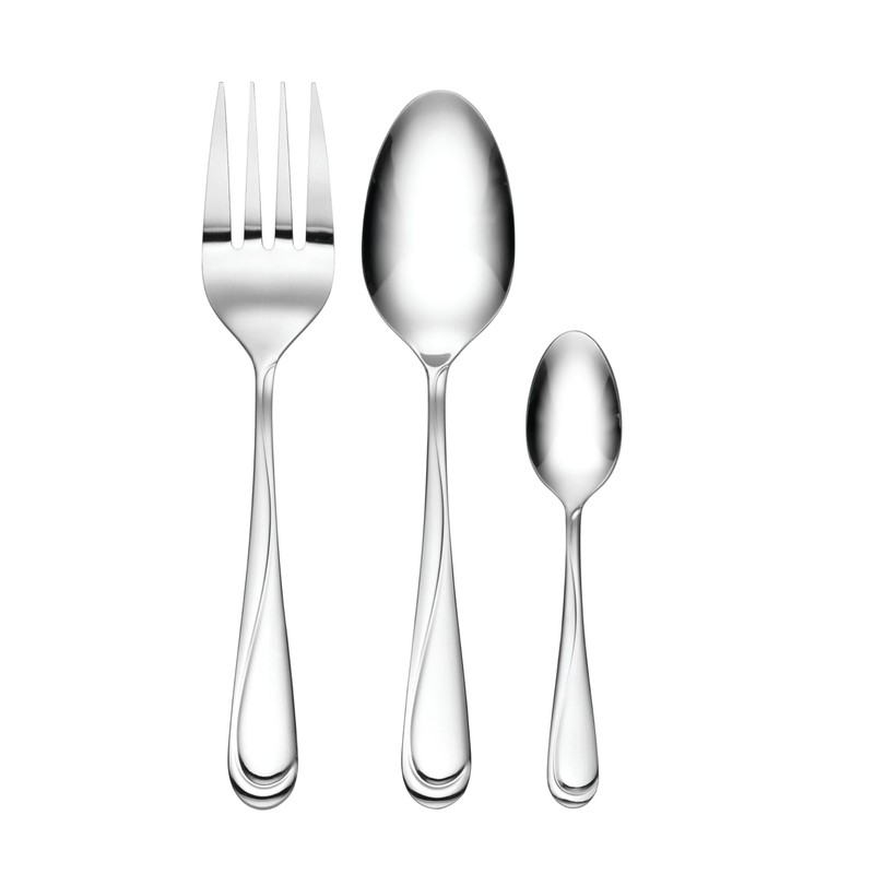 Hampton Forge Swirl 58-Piece Flatware Set,
