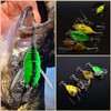 Taicols Cicada Fishing Lure, 5 Fishing Cicada Bait, Lifelike 3D