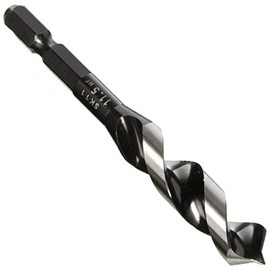 Star-M Anti-Burr F-Type Short Drill Bit, Hexagonal Shaft for Carpentry