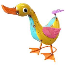Continental Art Center CAC193054 Colorful Enamel Duck Statue