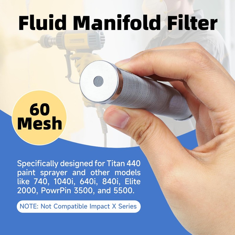 4pcs 730067 60 Mesh Fluid Manifold Filter Paint Sprayer Filter