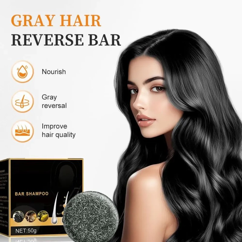 Champú Para Revertir Las Canas - Jabón Negro Especial