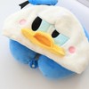 Hooded U Shaped Pillow Cute Cartoon Travel PP Cotton U