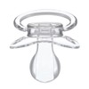 Landofgenie Large Shield Adult Size Pacifiers Butterfly Shape Transparent Design