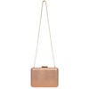 Caspar TA529 Elegant Women's Snake Skin Box Clutch Bag Evening