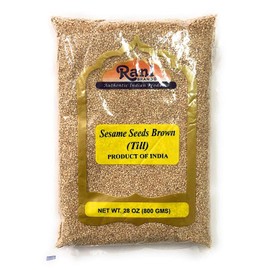 Rani Sesame Seeds Whole Brown, Raw (Till) 28oz (800gm) ~ All Natural | Gluten Friendly | NON-GMO | Vegan | Indian Origin