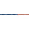 XEN Braided Cord Microfibre Blue Rose Gold-Plated 40