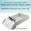 5 Pcs Tortoise Water Dish Set,Gray Tortoise Water Dish with