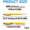 Rnemitery Yellow Steel Stand Pen, Multi-function Tool with Aluminum Copper