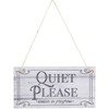 Stockroom Plus Hanging Door Sign for Therapist, Quiet Please Session