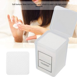 Almohadilla de algodón para uñas, 200Pcs / Set Almohadillas para quitar esmalte de manicura sin pelusa Toallitas para quitar esmalte de uñas Limpiar Toallitas para quitar las uñas de algodón Suave P