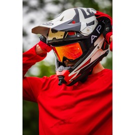 Apex Series MTB Cycling Goggles | 3 x Magnetic Quick-Release Lenses (Clear, Revo Red & Smoke) Anti-Fog & Impact Resistant for Mountain Bike, Motocross & Motocycle | Designed By British Riders