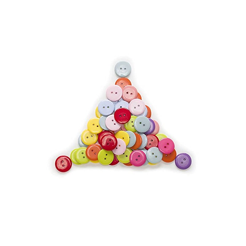 20 Pcs Round Resin Buttons for Scrapbooking Apparel Crafts DIY