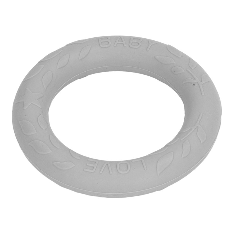 5pcs Baby Soft Silicone Teething Ring Toy Infant Safe Elastic
