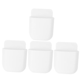 KICHOUSE Wall-mounted Phone Holder Wall Pencil Organizer Remote Control Storage Box for Home Organization