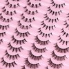 Manga Lashes Natural Look Anime False Eyelashes 20 Pairs Clear