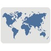 FINGERINSPIRE World Map Stencil Template 29.7x21cm Plastic Map Painting Stencil