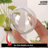 Clear Baubles to Fill x12 Transparent Plastic Fillable Christmas Baubles