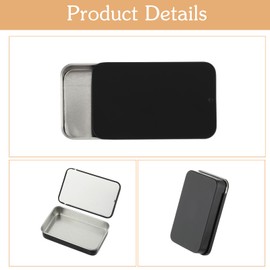 Qianyu 3 Pcs Portable Dental Floss Case Sliding Compact Dental Pick Organizer Box Refillable Metal Glide Flosser Dispenser Floss Holder for Travel Oral Care Dating Dinners Hotels Teeth Cleaning