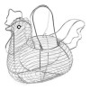 Mainstays Huevera Canasta De Acero Cromado Para Huevo Forma Gallina