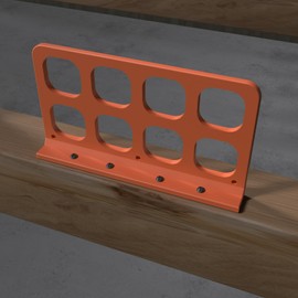 LCGAOYA 20PCS Cable Chase,Wire Bracket,Cable Support Bracket,Cable Box,for Wire and Cable Management Devices,Orange