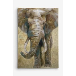 Renditions Gallery Summer Safari Elephant Gallery Wrapped Canvas Wall Art, 24x36