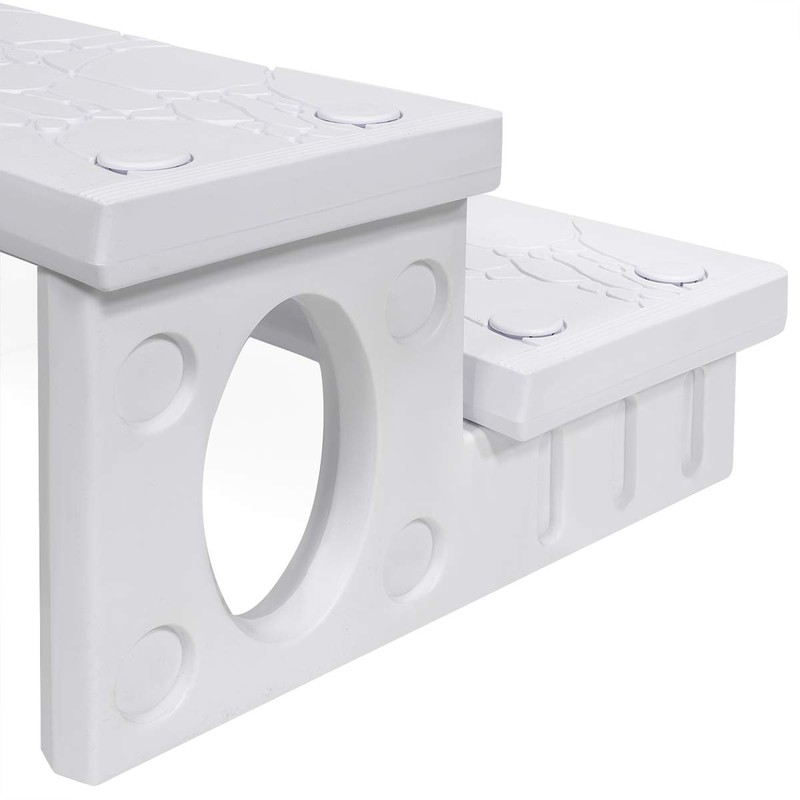 XtremepowerUS 2-Steps Heavy Duty Plastic Resin Spa Steps - Hot