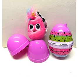 Mystery Emoji Poo-icorn Plush Clip Keychains Assorted Styles and Colors in Plastic Egg