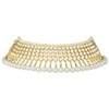Aheli Ethnic Wedding Wear Faux Kundan Collar de cuentas (blanco)