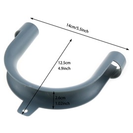 LUORNG Washing Machine Drain Hose Extension Kit Include 1PC U Shaped Hose Holder 1PC Extension Fitting and 2PCS Stainless Steel Clamp