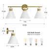 WOSHITU Bathroom Vanity Light Fixtures: 3-Lights Mid Century Modern Vanity