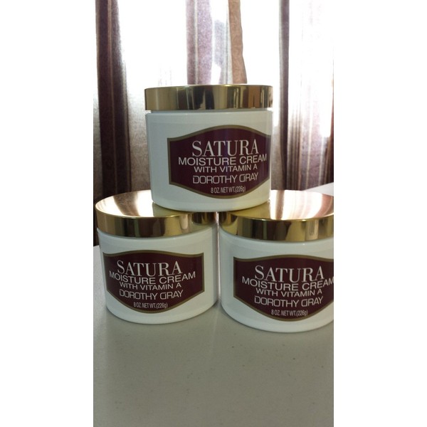 3 JARS OF  SATURA MOISTURE CREAM WITH VITAMIN A DOROTHY GRAY (PACK OF 3)