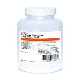 Solución salina estéril 0.9% – Grado USP - Lavado de heridas de uso múltiple, cuidado posterior a perforaciones y tatuajes – Fabricado en EE. UU. - Pa