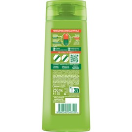 Garnier Fructis Strengthening Shampoo for Brittle Hair, Shatterproof, for Strong and Healthy Hair, with Vitamin C and Biotin, Vitamins & Strength, 250 ml