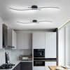 28W Linear Ceiling Light Black Modern LED Ceiling Light Fixture