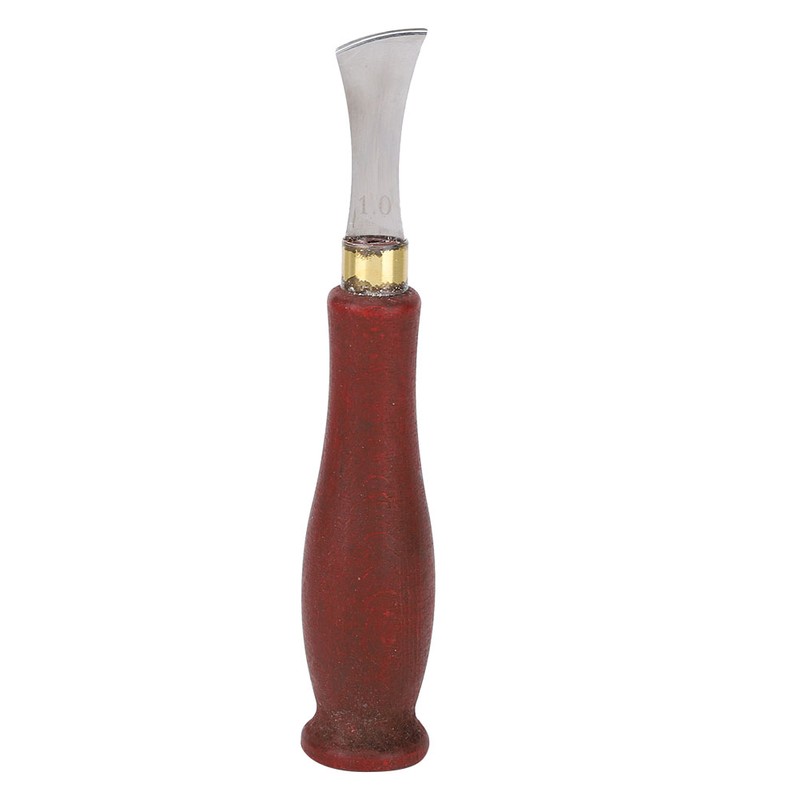Leather Edge Creaser Stainless Steel Blade Wooden Handle Creaser Leather