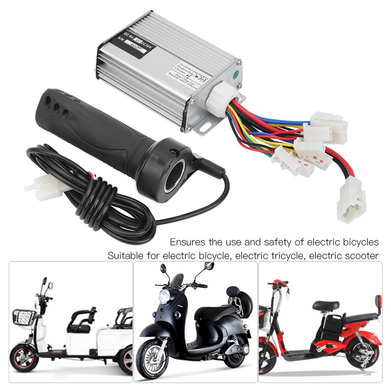 36V 1000W Controller with Ordinary Long Wire Throttle Grip Kit