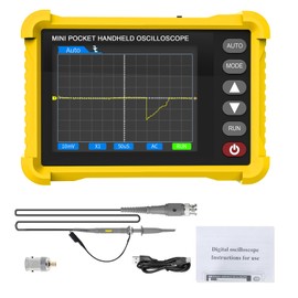 Handheld Oscilloscopes 10X Probe Portable Automotive Oscilloscope 2.5MS/s Sampling Rate,500KHz Bandwidth, 2.8 inch TFT，Type-C Charging AP-500K