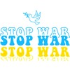 CafePress Peace For Ukraine Stop War Folded Greeting Card Matte