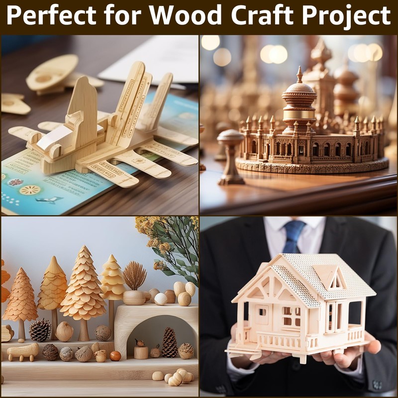 LISHINE 3 Pack Baltic Birch Plywood Sheets - 16 x