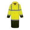 Portwest Hi-Vis Contrast Raincoat 48 - UH446, Yellow/Black, 5XL