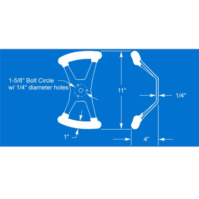 Polished Aluminum Butterfly Steering Wheel