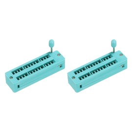 PATIKIL Universal IC Test ZIF Socket 28 Pin 2.54 mm Distance Narrow Pack of 2