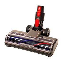 Motorised Electric Turbo Nozzle Compatible with Dyson V7 V8 V10 V11 V15 Quick Release with Bristle Roller for Floor Mats Parquet Tiles with LED Light SOS ACCESSOIRE