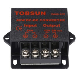 DC 24V to 12V 5A DC Converter - Voltage Reducer Regulator, Step-Down Buck Transformer Module for Electronics, 5A Power Supply (24V to 12V 5A)