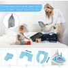 Adaptador Baño Infantil Plegable, Asiento de Inodoro Niños (Gris)