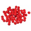 sourcing map Pom Felt Balls Felting Fabric 1.5cm 15mm Red