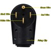50 Amp Female 6-50P Plug & 6-50R Receptacle Set for